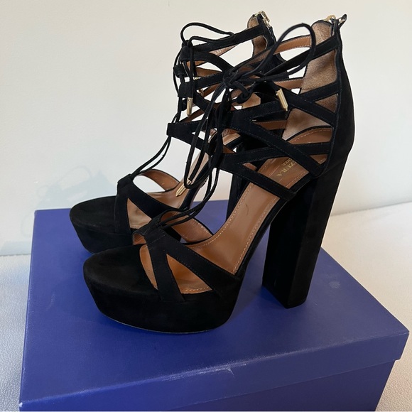 Aquazurra Firenze Beverly Hills Plateau 140mm Size 9.5 - Picture 1 of 11